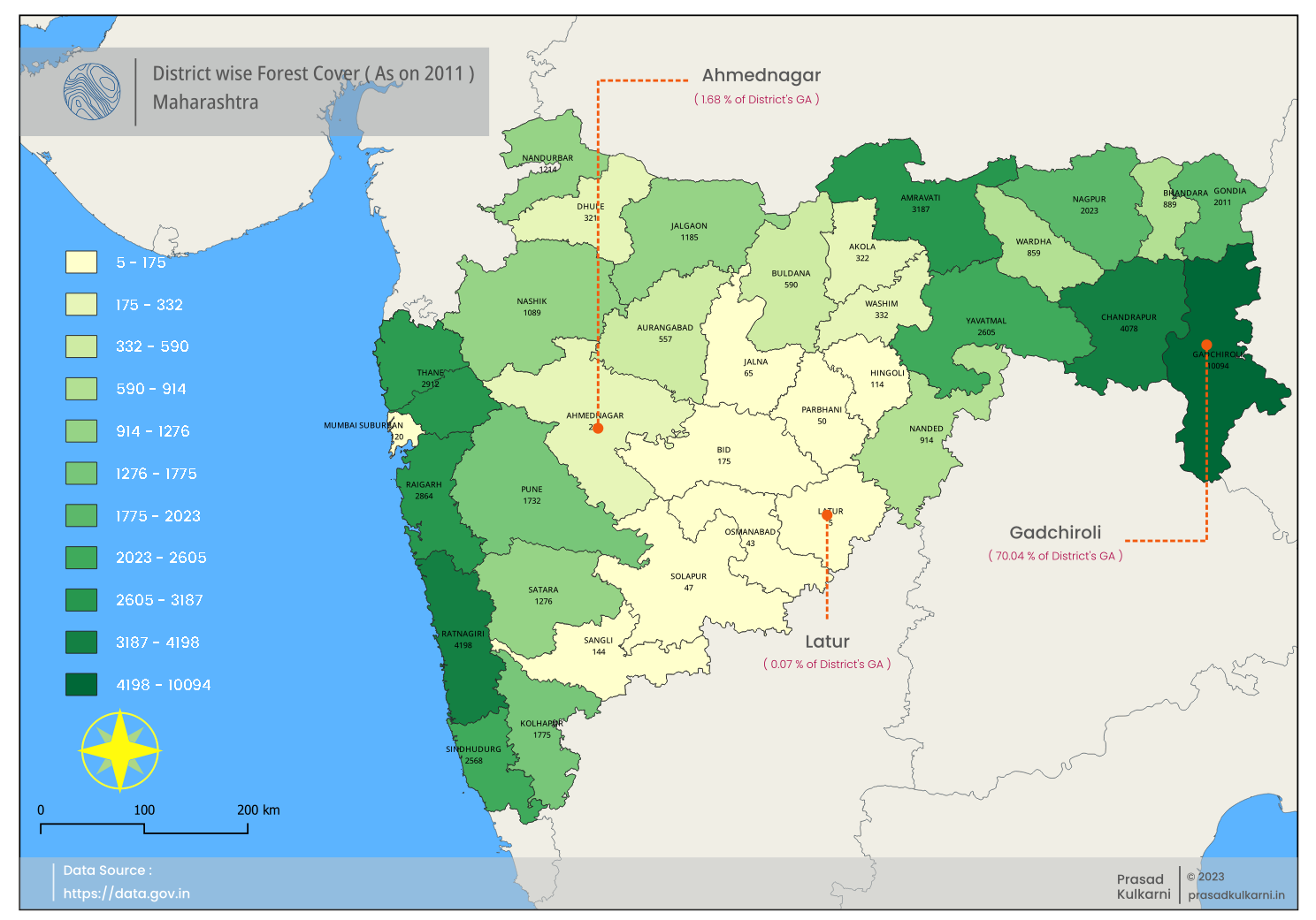 Maharashtra Forest Cover